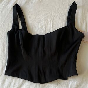 Oh Polly Hannie Black Corset Top